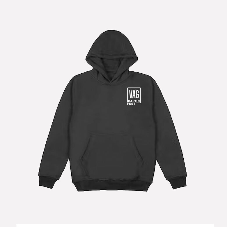BALTICVAGFEST OFICIĀLAIS HOODIE MELNS ar logo