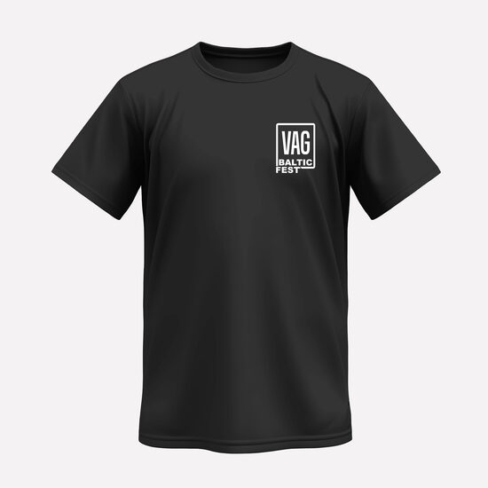 BALTICVAGFEST OFFICIAL BLACK T-SHIRT with logo