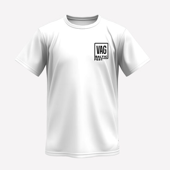 BALTICVAGFEST OFFICIAL WHITE T-SHIRT with logo